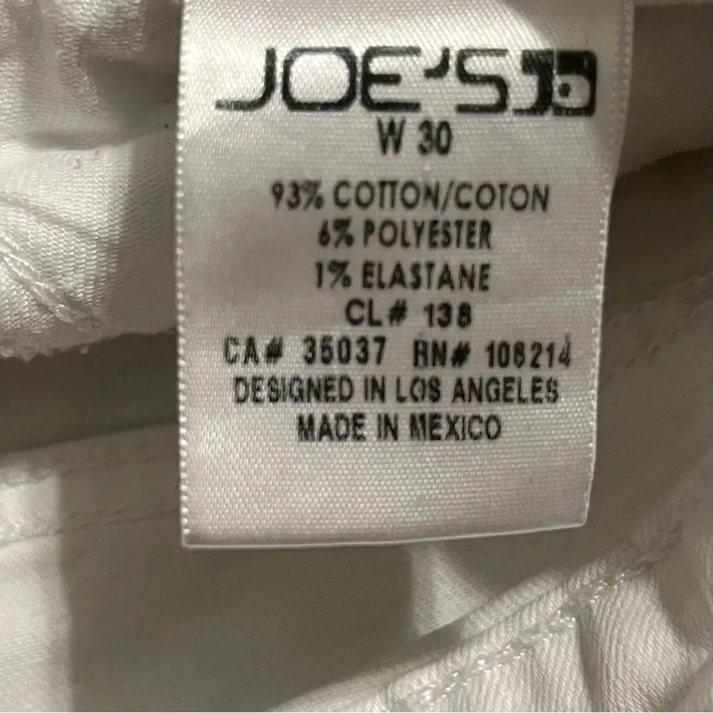 Joe's Jeans White Denim Distressed Shorts